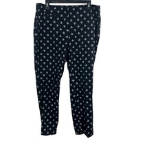 J Jill Navy Patterned Pant Size 16 - £22.50 GBP