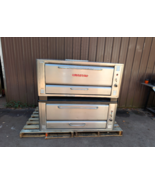 BLODGETT 1048 HIGH BTU 120K NATURAL DECK GAS DOUBLE PIZZA OVENS WITH  NE... - $5,935.05