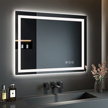 Oddsan 40X32 Led Mirror For Bathroom, Dimmable Vanity Mirror With Lights, - £280.52 GBP