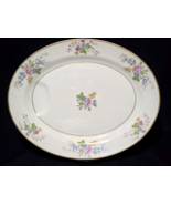 Vintage THEODORE HAVILAND H895 Rose 14&quot; x 11” Oval Serving Platter With ... - $452.02 MXN