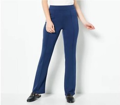 Modern Soul Nourish Knit Flare Leg Pant with Pintuck (Navy, X-Small) A469981 - £14.28 GBP