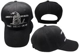 AES Black Gadsden Culpeper Tea Party Liberty or Death Baseball Style Acrylic Hat - £7.78 GBP