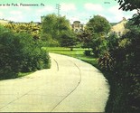 An Entrance to the Park Punxsutawney PA Pennsylvania 1911 DB Postcard - $3.91