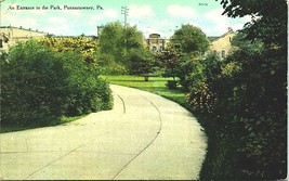 An Entrance to the Park Punxsutawney PA Pennsylvania 1911 DB Postcard - £3.07 GBP