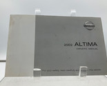 2002 Nissan Altima Owners Manual Handbook OEM G02B44025 - $35.99