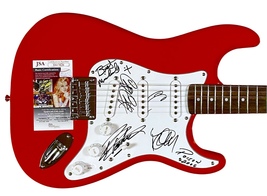 Poison Band Autographed Signed Fender Electric Guitar 4 Jsa Certified Authentic - £2,198.22 GBP