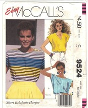 McCall&#39;s 9524 Shari Belafonte Easy Sleeveless Top Pattern Size Med 14 16 Uncut - £10.08 GBP
