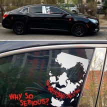 Car Styling Personality Why So Serious  Face Vinyl Decals Car Sticker for Auto H - £88.40 GBP