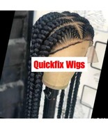Pop Smoke Braided wig,Box Braids,Full Lace braid wig,Braid wig,Senegalese braid - $168.30