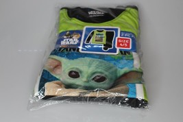 New Star Wars Mandalorian The Child Boys 2-PC Flannel PJ Set Pajamas SIz... - £10.89 GBP