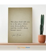 Frederick Buechner Quote Wall Art The place God Calls You To Prints Art ... - £19.63 GBP+