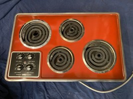 Vtg 1970s Frigidaire RARE Red Poppy GM Electric Stovetop Cooktop Stove - $1,500.00
