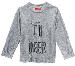 allbrand365 designer Unisex Kids Matching Oh Deer Top Medium (8) Oh Deer Grey - £13.95 GBP