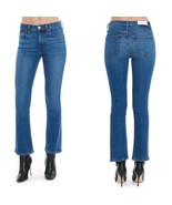 Redone Originals Sz 26 Comfort Stretch Mid Rise Kick Flare Crop Jeans US... - $67.56