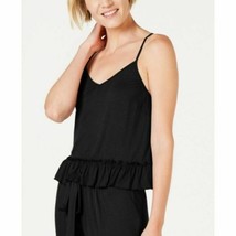 INC International Concepts black Soft Knit Ruffle Flounce Pajama Top 2XL... - $10.43