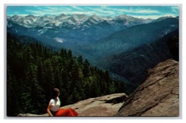 Western Divide From Mora Rock Sequoia National Park CA UNP Chrome Postca... - £2.29 GBP