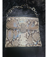 CLARA KASAVINA GOLD GREY PYTHON Handbag Satchel Gonzalez Snakeskin - $1,436.09 CAD