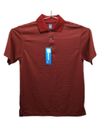 PGA Tour Men&#39;s Golf Polo Shirt Size S DRY Performance Red Striped NWT - $50.59 CAD