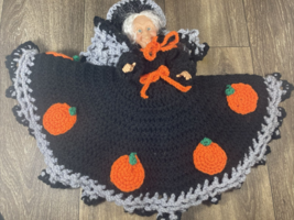 Handmade Crocheted Halloween Witch - £24.59 GBP