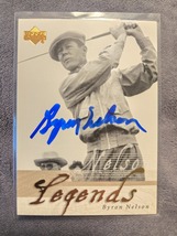 Byron Nelson Hand Signed Golf Card Autographed Deceased PGA Legend  Auto - $37.00