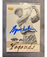 Byron Nelson Hand Signed Golf Card Autographed Deceased PGA Legend  Auto - $37.00