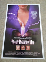 Death Becomes Her - Movie Poster With Meryl Streep, Bruce Willis &amp; Goldie Hawn - £23.97 GBP