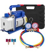 VEVOR 3CFM 1/4HP Single Stage Air Vacuum Pump HVAC R134a R12 R22 R410a A... - $115.29