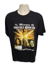 In Memory of Whitney Houston Queen of Pop Will Always Love Adult Black XL TShirt - £20.88 GBP