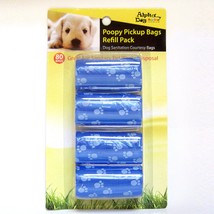 Alpha Dog Series Poopy Pick up Bags Refill Pack 80BAGS - BLUE (Pack of 12) - £28.95 GBP