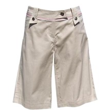Cache Beige Self Belt Walking Bermuda City Short Pant New Stretch NWT $88 - $35.20