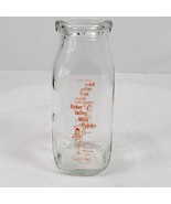 Vintage Milk Bottle Heber Valley Milk Depots Dairy 5.5 Inch NO LID - $266.55 MXN