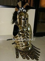 NauticalMart Greek Corinthian Helmet With Brass Muscle Knight Armor Cuirass - £206.99 GBP