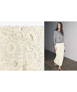 $169 ZARA  STUNNING! WHITE BEADED MIDI SKIRT ZW COLLECTION M - $129.00