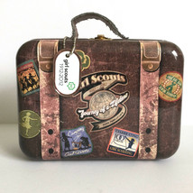 Girl Scouts cookie Tin Lunch Box 100th Anniversary 1912- 2012 Suitcase C... - £14.68 GBP