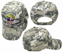 K&#39;s Novelties MAGA Trump 2020 USA Demon Skull ACU Digital Camo Embroidered Hat C - £7.81 GBP