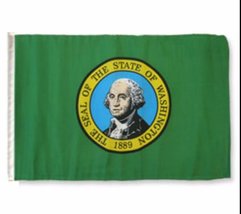 State of Washington 12&quot;x18&quot; Sleeved Polyester Garden Flags - £2.90 GBP