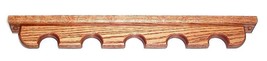 Oak Wooden Gun Rack 5 Barrel Rests Rifle Shotgun Closet Wall Mount or Ca... - $31.98