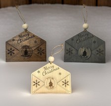 Ornaments Christmas Gift Card Money Holder Wood Gift Card Holder - £7.82 GBP
