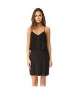 Madewell Black Silk Sleeveless Dress Layered Lace Detail Size 6 - $25.00