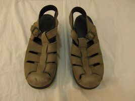 Womens Dansko Brown Leather Black US 9 EUR 40 Slip On Buckle Tightened S... - €37,80 EUR