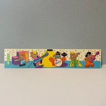 Vintage 1984 Toots Cardesign Teddy &amp; The Rockers Bear Band Sticker Strip - $17.99