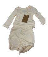 NWT Angel Dear Cream Long Sleeve Swizzle Knotted Gown 0-3 mo - $697.70 MXN