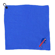 Buffalo Bills NFL 15 X 15&quot; Microfiber Waffle Golf Towel w/ Carabiner Clip Blue - £17.25 GBP