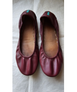 Tieks By Gavrieli Women’s Flat Ballet Leather Shoes Size 6 - Burgundy - $2,665.71 MXN