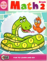 Beaver Books Math Grade 2 Tear Out Pages Workbook with Answer Key - £6.10 GBP