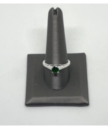 Women&#39;s Russian Diopside Solitaire Sterling Silver Ring - £25.54 GBP