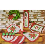 Gingham Goose NOEL Christmas Wreath~Banner~Pillow~Holiday Table~Pattern ... - £6.73 GBP