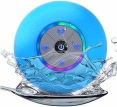Bluetooth Waterproof Handsfree Portable HD Shower Speaker LED Lights Build in Mi - £28.17 GBP
