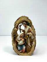 Roman Inc. Christmas Nativity 3-D Wall Hanging Table Statue Jesus Mary Joseph - £26.29 GBP