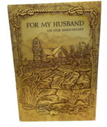 Rare VTG Hallmark 1970s For My Husband Anniversary Greeting Card Embosse... - £16.13 GBP